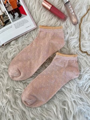 Κάλτσες Σοσόνια Lurex Πουά Σομόν – Chrisley