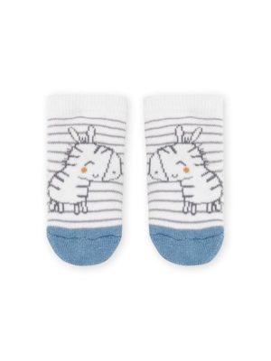 Βρεφικές Κάλτσες για Νεογέννητο Unisex White Zebra – ΛΕΥΚΟ