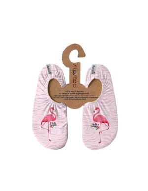 SLIPSTOP Αντιολισθητικά Παιδικά Παντοφλάκια Flamingo – ΡΟΖ