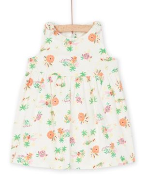 Βρεφικό Φόρεμα για Κορίτσια White Floral – ΛΕΥΚΟ