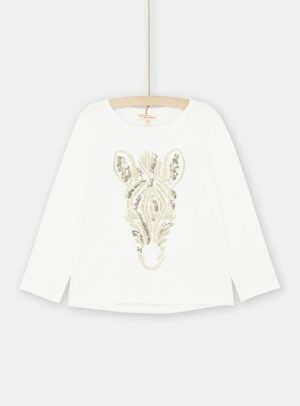 Παιδική Μακρυμάνικη Μπλούζα για Κορίτσια White Zebra – ΛΕΥΚΟ
