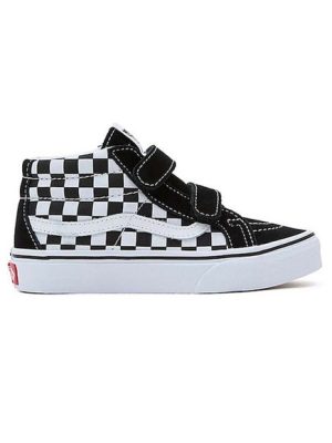 Παιδικά High Sneakers Παπούτσια Vans Old Skool Checkerboard Black/White – ΜΑΥΡΟ