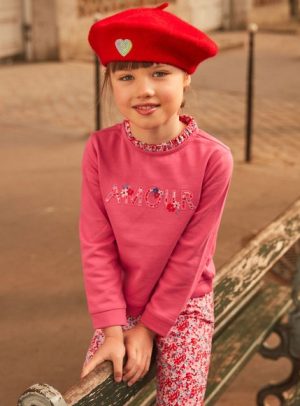 Παιδική Μακρυμάνικη Μπλούζα Φούτερ για Κορίτσια Sergent Major Pink Amour – ΡΟΖ