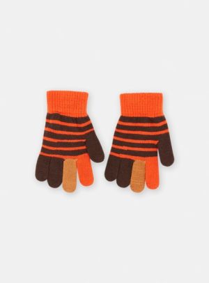 Παιδικά Γάντια για Αγόρια Πορτοκαλί-Καφέ – ΚΑΦΕ