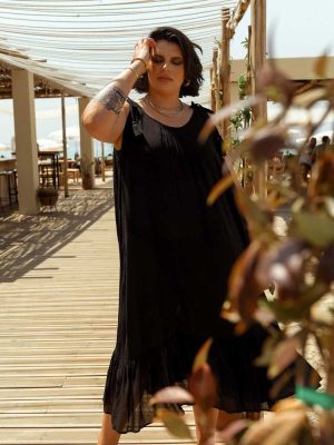 Φόρεμα Maxi Beachwear Μαύρο – Judith