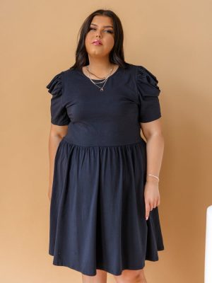 ONLY Φόρεμα Κοντομάνικο Σκούρο Μπλε – Sun Kind Of Way