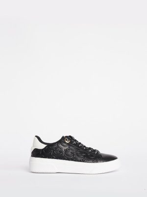 Gaudi Sneakers Δερμάτινα Μαύρα – Chantale