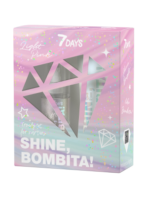 Gift Set 7Days Bombita Light Pink Shine
