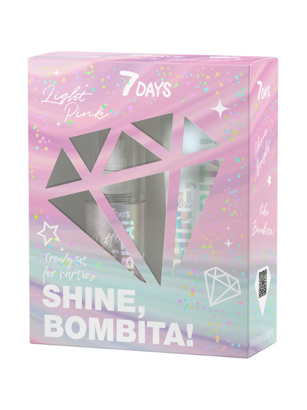 gift set 7days bombita light pink shine 1613565794