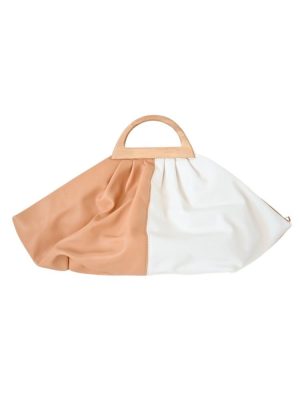 Glamorous Τσάντα Clutch Με Ξύλινη Λαβή – Nyla