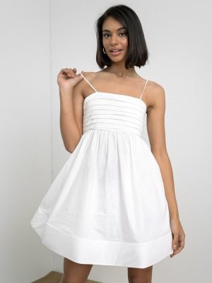 Glamorous Φόρεμα Με Ανοιχτή Πλάτη Λευκό – Sunny Spell