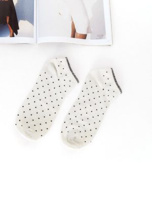 Κάλτσες Σοσόνια Lurex Πουά Ασημί – Chrisley