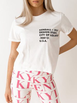 Kendall + Kylie T-Shirt Κοντομάνικο Λευκό – Keep On Confidence