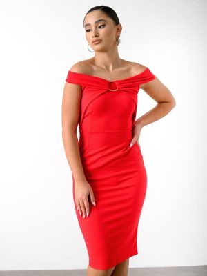 Little Mistress Φόρεμα Bardot Κόκκινο – Magnetic Force