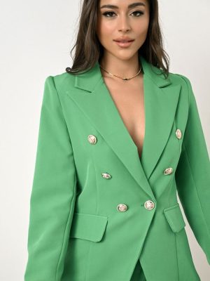 Σακάκι Με Διακοσμητικές Τσέπες Πράσινο – Ruler