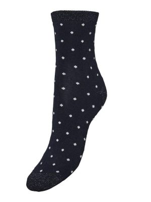 Vero Moda Κάλτσες Λεπτές Με Χριστουγεννιάτικο Μοτίβο Μπλε – Barbon