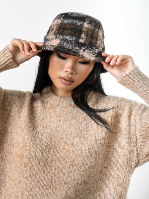 Vero Moda Πλεκτό Καπέλο Καρό – Mave