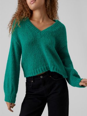 Vero Moda Πλεκτή Μπλούζα Πράσινη – Verna
