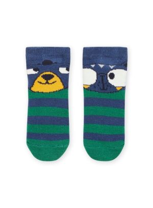 Βρεφικές Κάλτσες για Αγόρια Μπλε/Πράσινο Stripes – ΠΡΑΣΙΝΟ