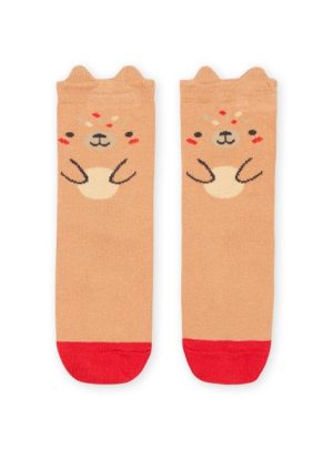 Βρεφικές Κάλτσες για Αγόρια Μπεζ Teddy Bear – ΚΑΦΕ