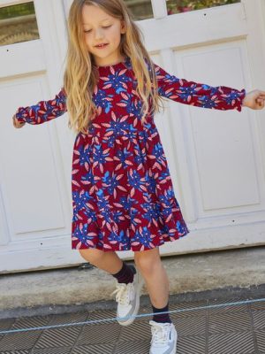 Παιδικό Φόρεμα για Κορίτσια Red Flowers – ΚΟΚΚΙΝΟ