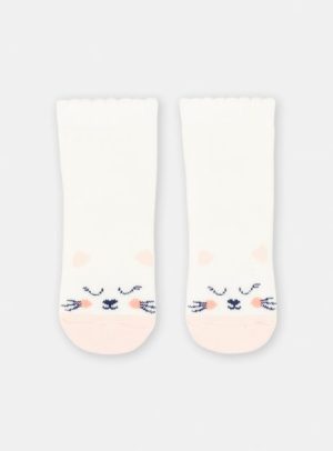 Βρεφικές Κάλτσες για Κορίτσια Λευκές Γάτα – ΛΕΥΚΟ