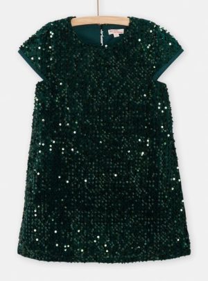 Παιδικό Φόρεμα για Κορίτσια Green Sequin – ΠΡΑΣΙΝΟ
