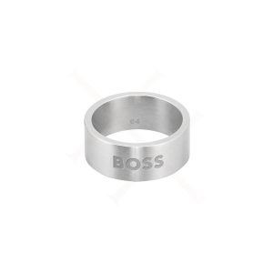 BOSS Δαχτυλίδι από από ανοξείδωτο ατσάλι Silver 1580457M