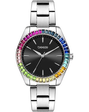 BREEZE Prismatic Crystals – 612411.2, Silver case with Stainless Steel Bracelet