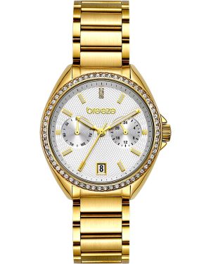 BREEZE Royalisse Crystals – 212161.2 Gold case with Stainless Steel Bracelet