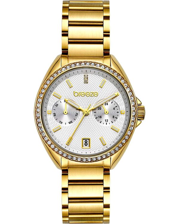 breeze royalisse crystals 212161 2 gold case with stainless steel bracelet image1