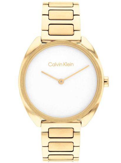 calvin klein adorn 25200276 gold case with stainless steel bracelet image1