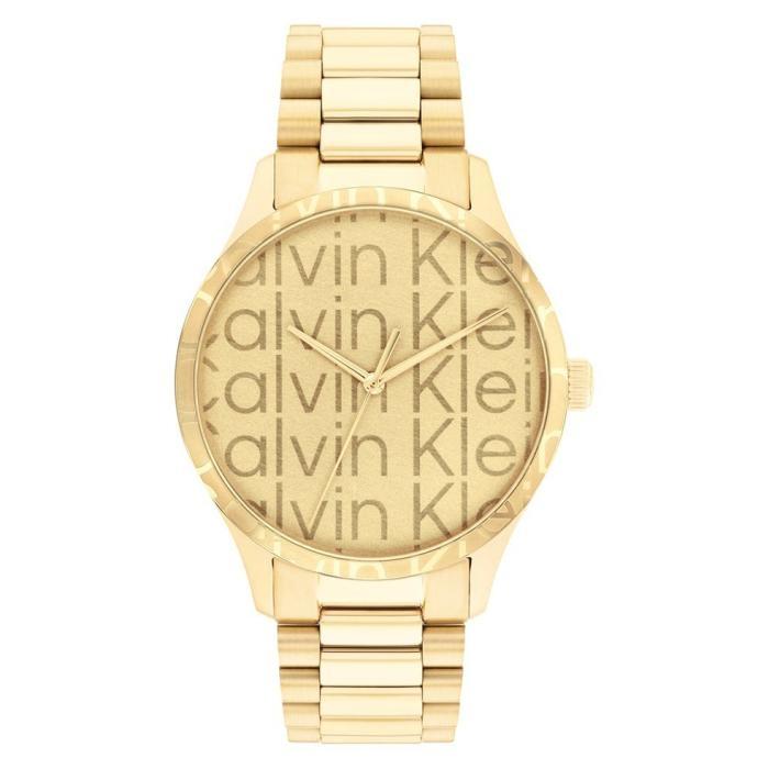 calvin klein iconic 25200327 gold case with stainless steel bracelet image1