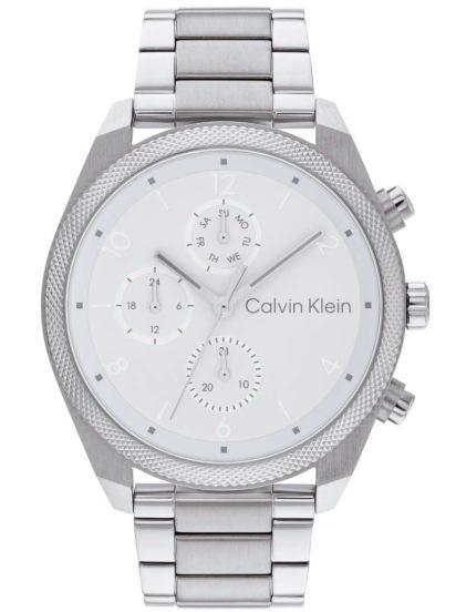 calvin klein impact multifunction 25200356 silver case with stainless steel bracelet image1