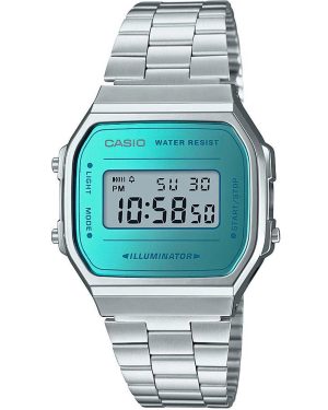CASIO Collection – A-168WEM-2EF, Silver case with Stainless Steel Bracelet