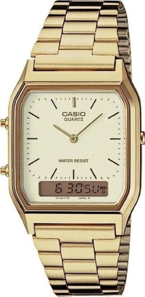 CASIO Collection – AQ-230GA-9DM, Gold case with Stainless Steel Bracelet
