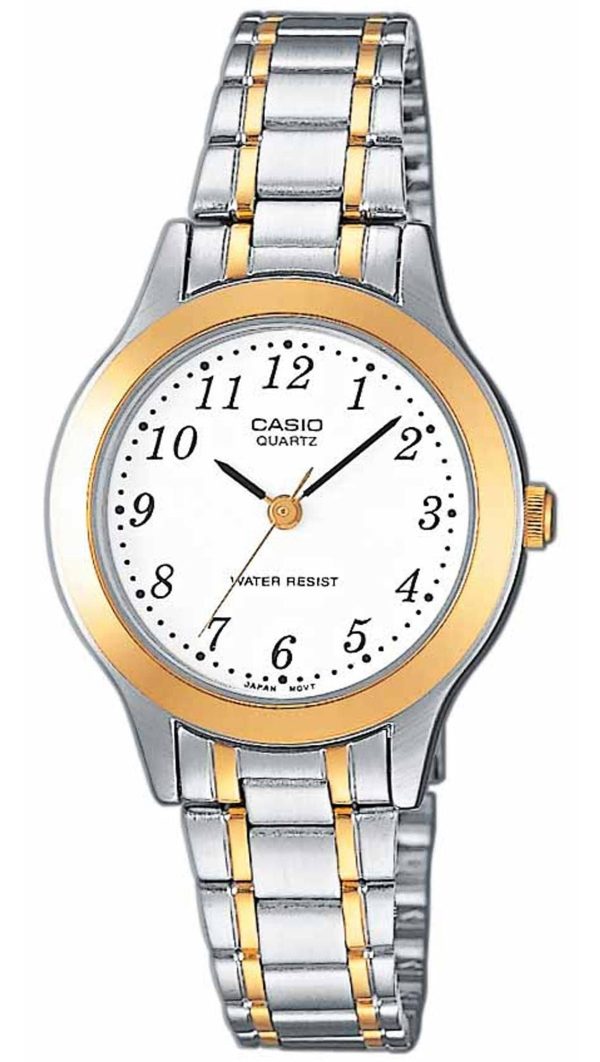 casio collection ltp 1263pg 7bef silver case with stainless steel bracelet image1