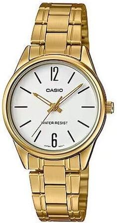 CASIO Collection – LTP-V005G-7B, Gold case with Stainless Steel Bracelet