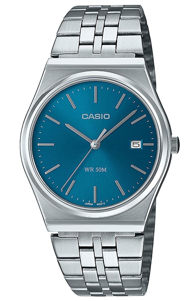 casio collection mtp b145d 2a2vef silver case with stainless steel bracelet image1