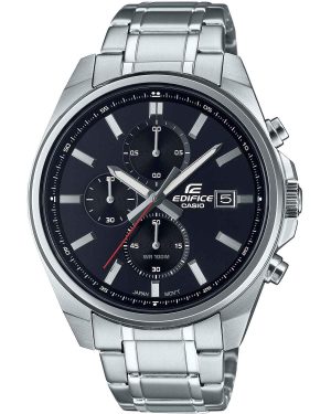 CASIO Edifice Chronograph – EFV-610D-1AVUEF, Silver case with Stainless Steel Bracelet