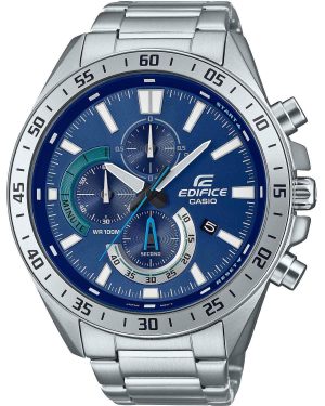 CASIO Edifice Chronograph – EFV-620D-2AVUEF, Silver case with Stainless Steel Bracelet