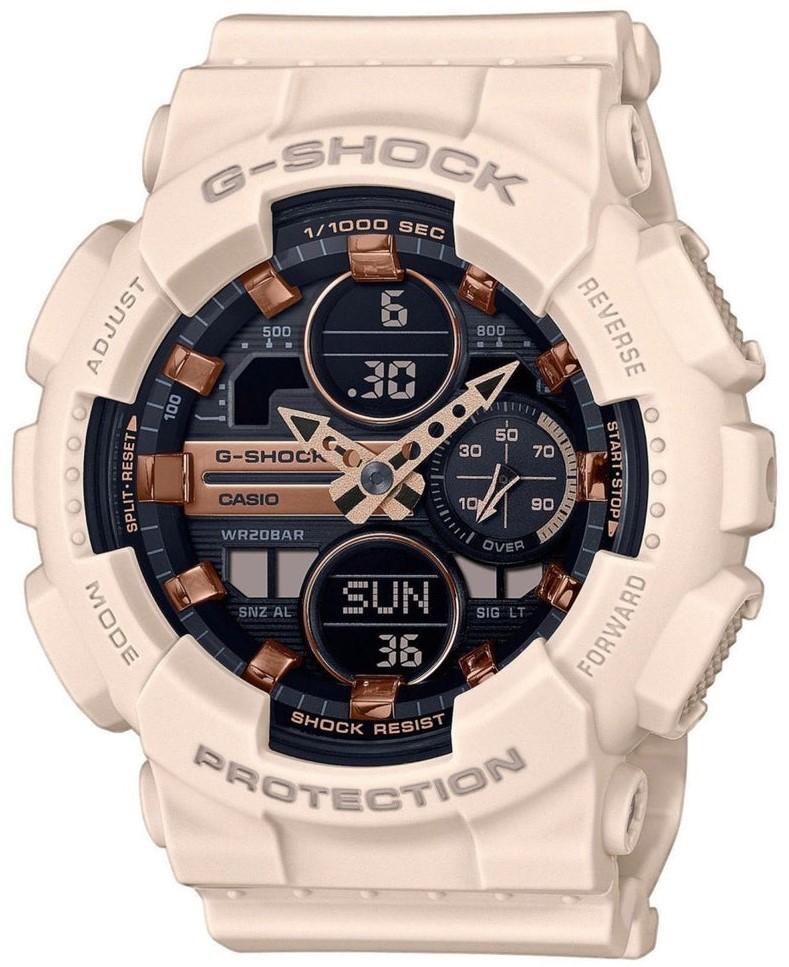 casio g shock chronograph gma s140m 4aer beige case with beige rubber strap image11 1