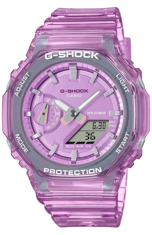 casio g shock chronograph gma s2100sk 4aer pink case with pink rubber strap image1