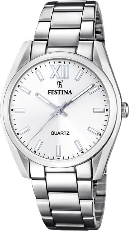 festina alegria ladies f20622 1 silver case with stainless steel bracelet image1