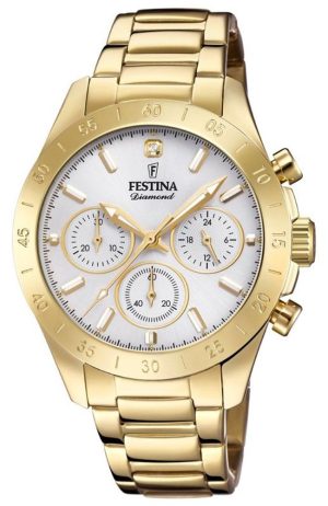 FESTINA Ladies Chronograph – F20400/1 , Gold case with Stainless Steel Bracelet