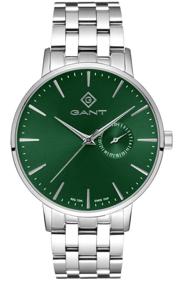 gant park hill iii g105026 silver case with stainless steel bracelet image1