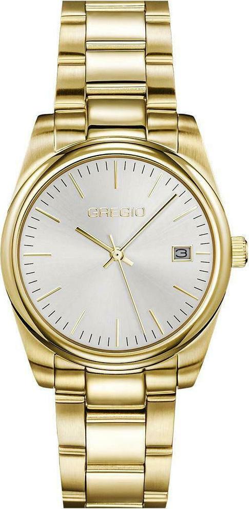 gregio denise gr280020 gold case with stainless steel bracelet image1 1
