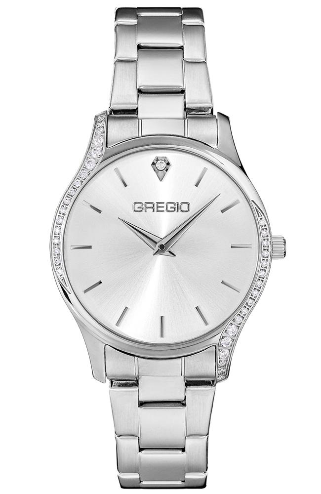gregio jolie gr330010 silver case with stainless steel bracelet image1