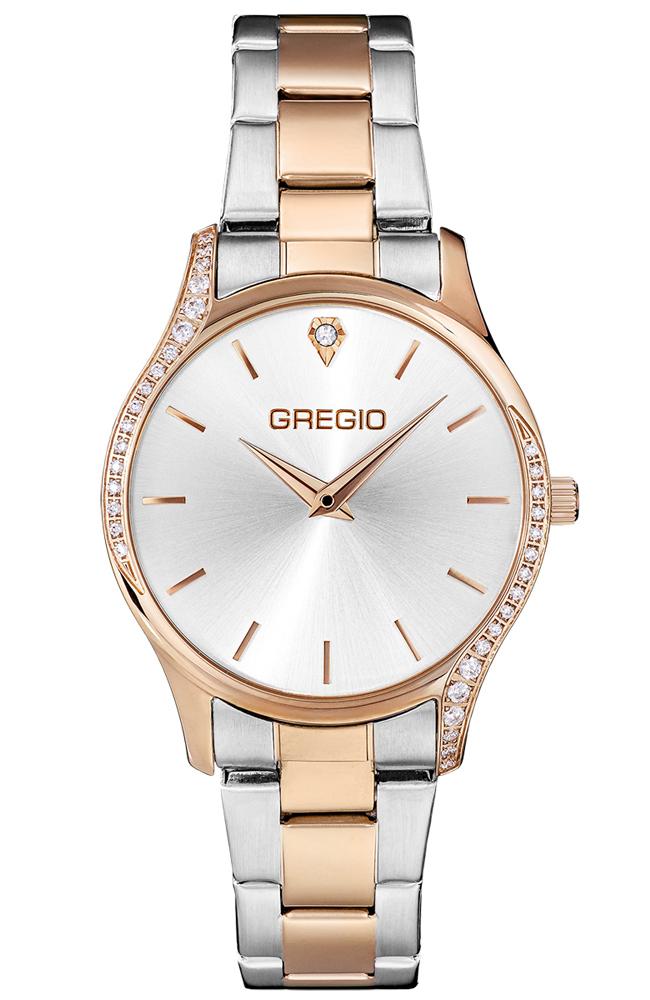 gregio jolie gr330050 rose gold case with stainless steel bracelet image1