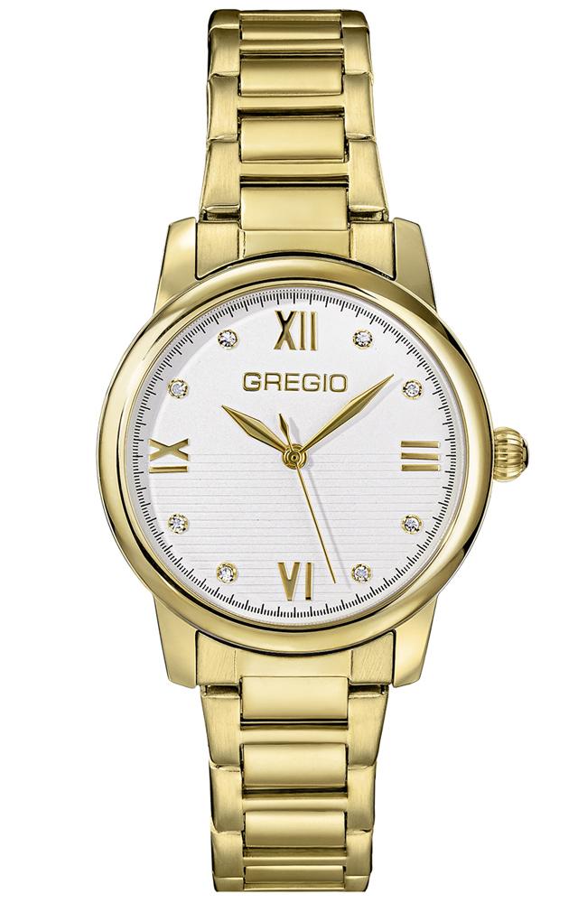 gregio louise gr340020 gold case with stainless steel bracelet image1